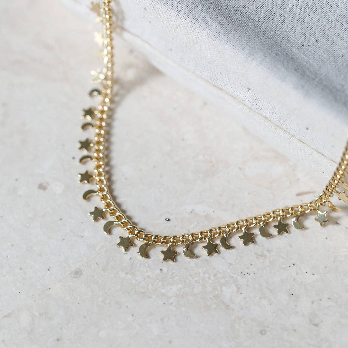 Moon & Stars Choker Necklace