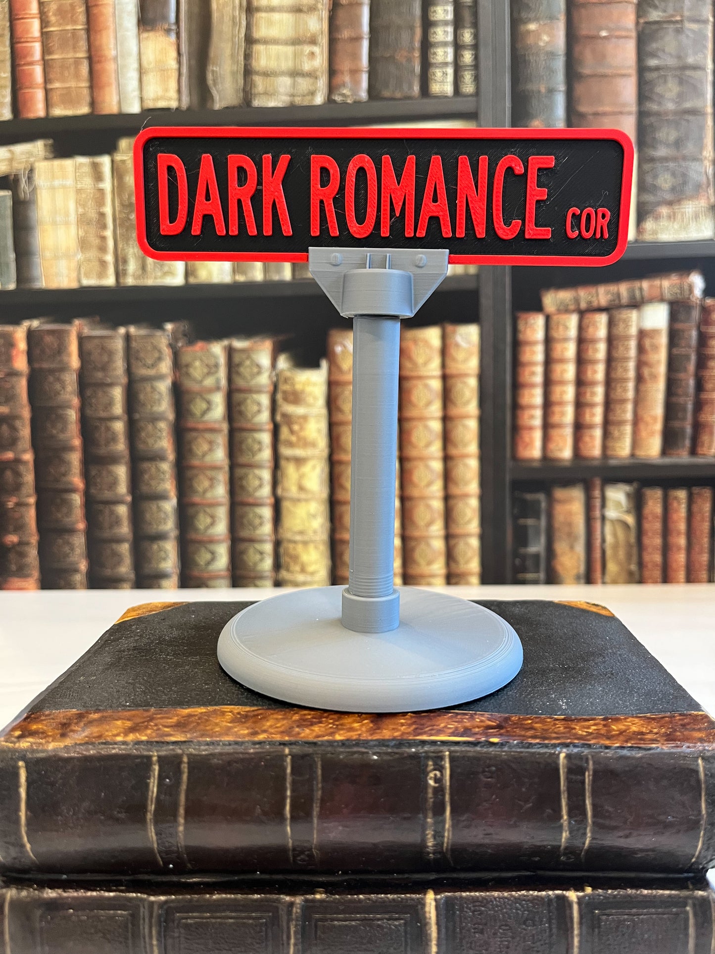 Dark Romance Corner Street Sign