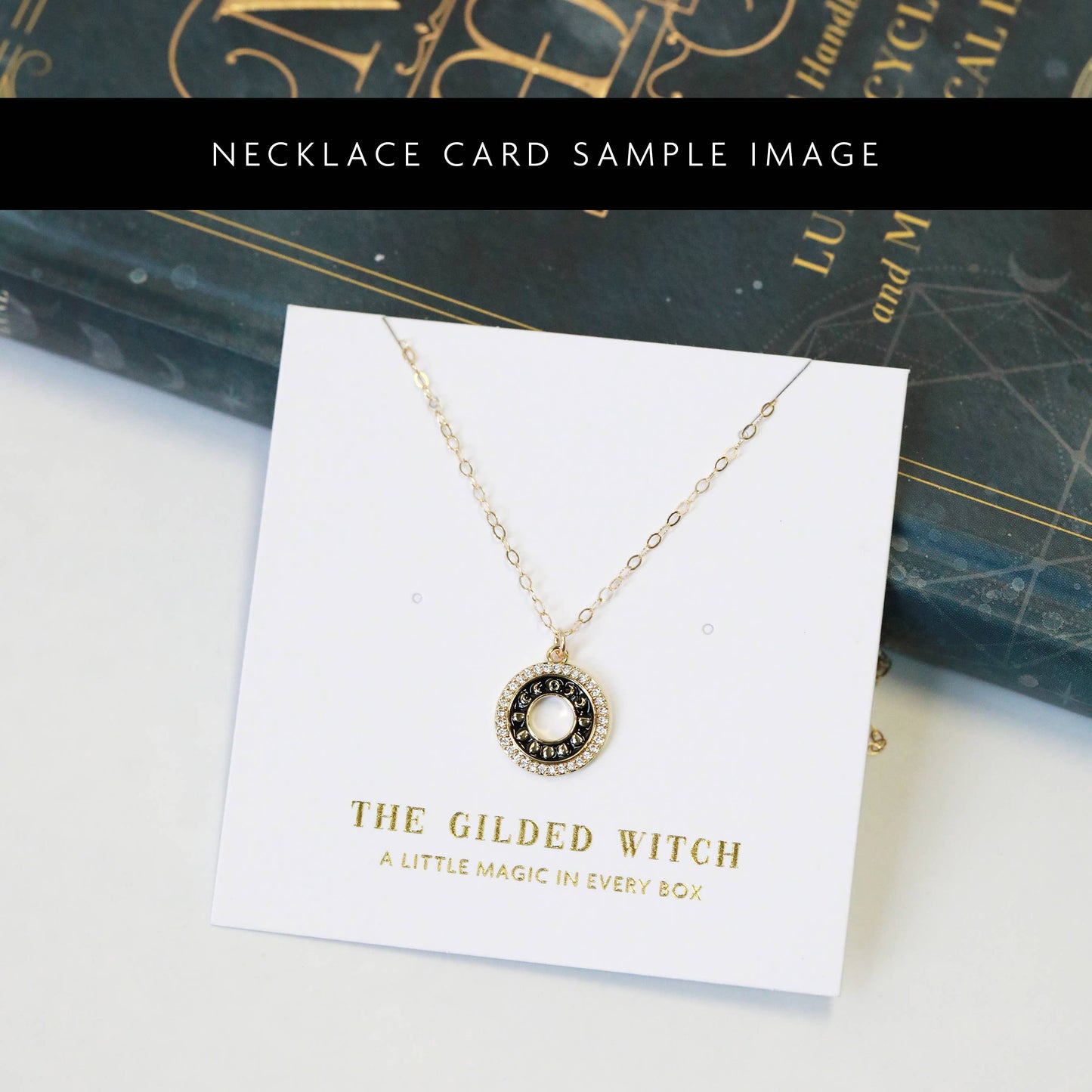 Crystal Skull Gold Filled/SS Necklace