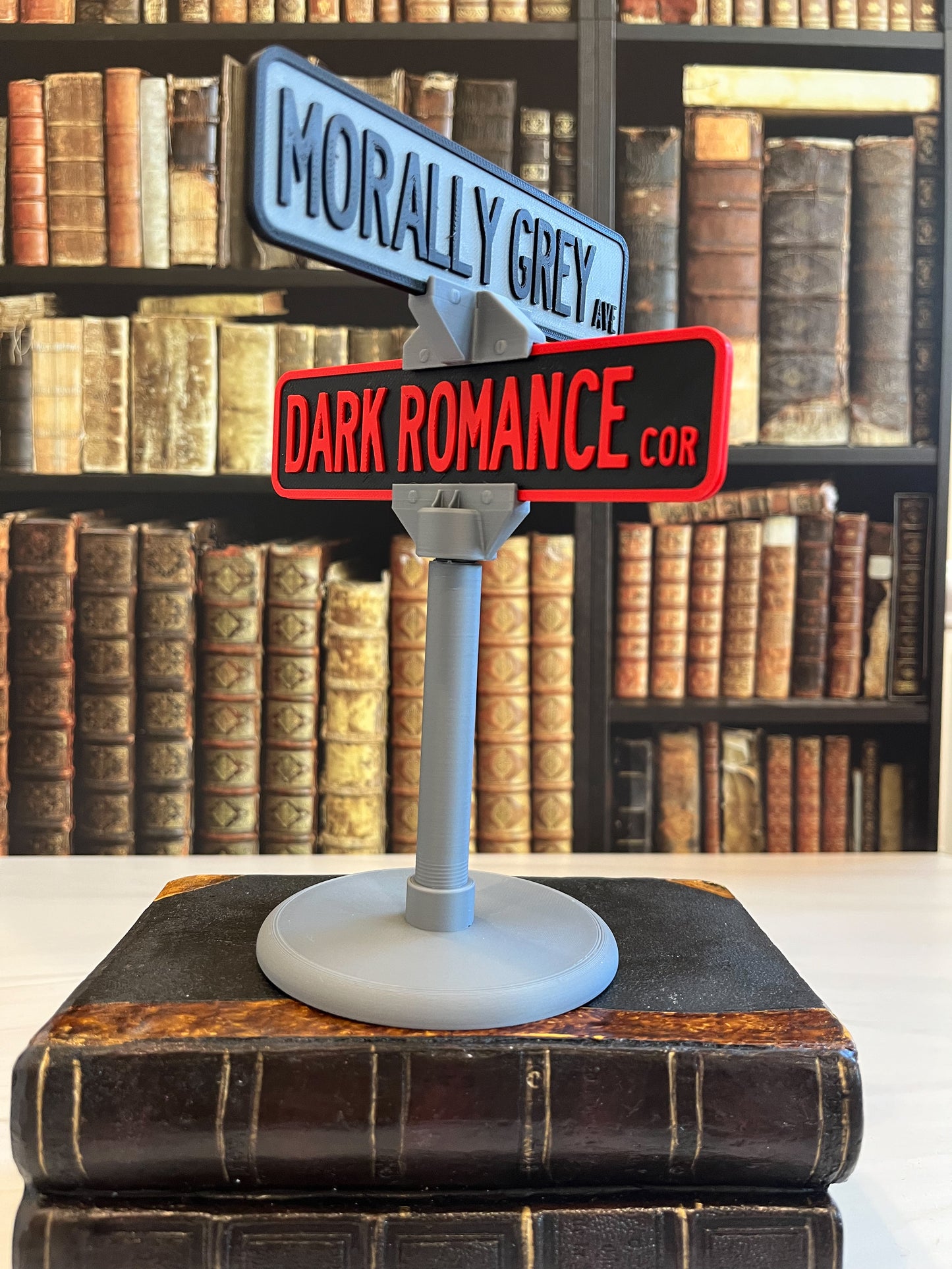 Morally Grey Avenue / Dark Romance Corner Double Street Sign