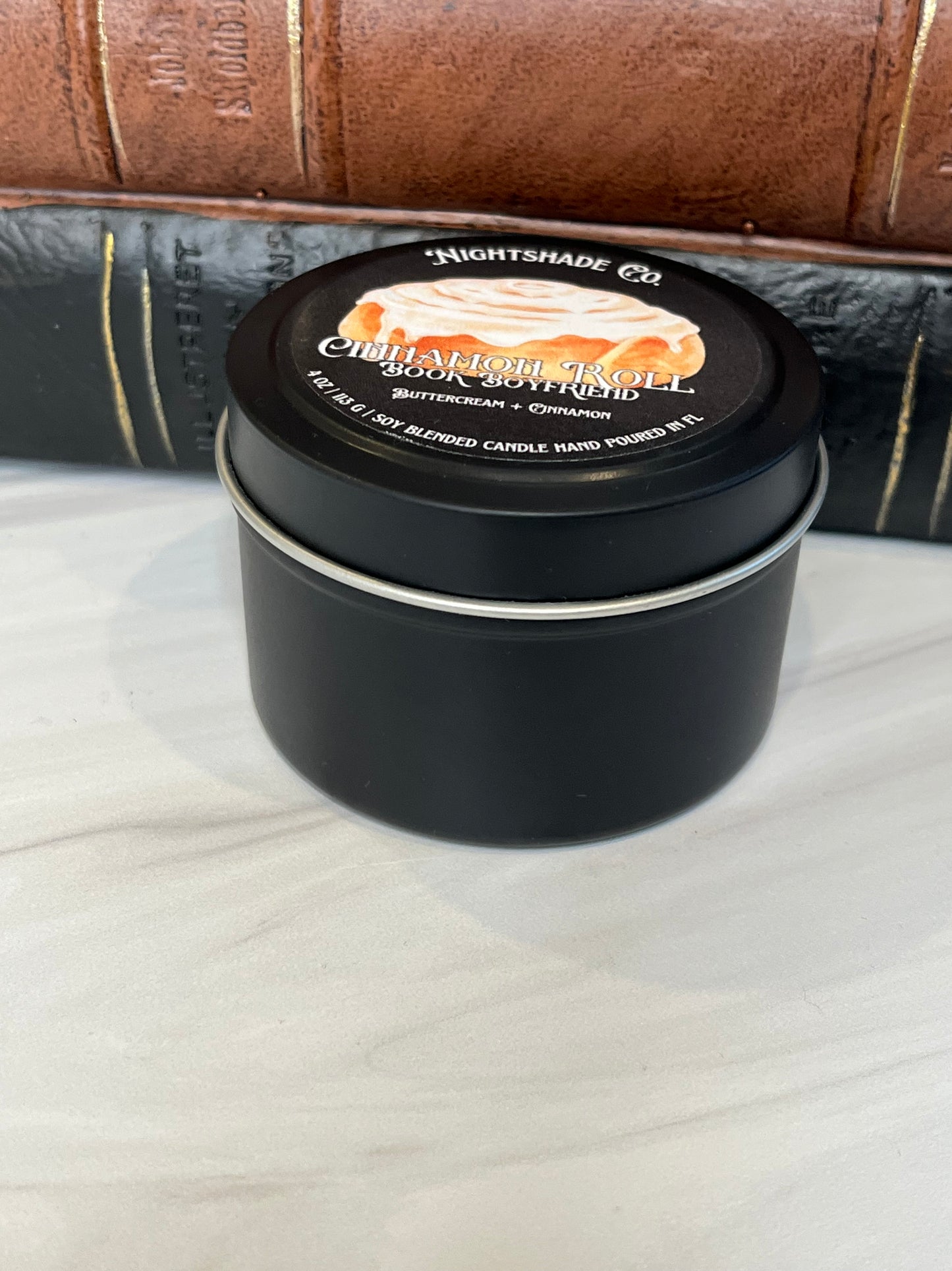 Cinnamon Roll Book Boyfriend Candle and Wax Melt