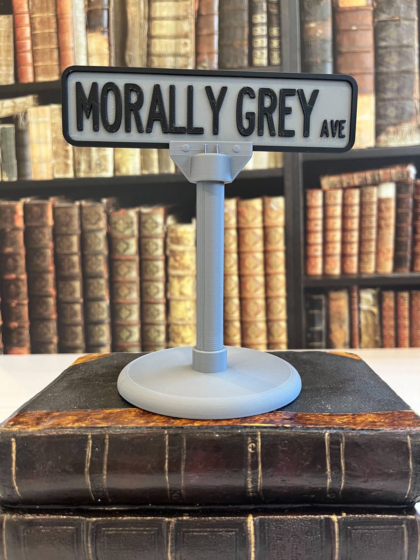 Morally Grey Ave Street Sign