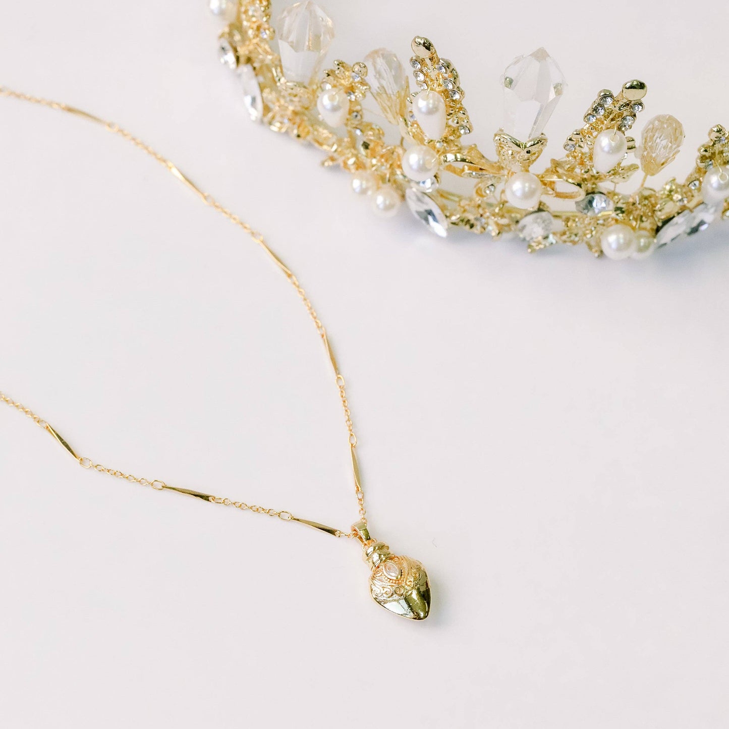 Gold Plated Vintage Potion Elixer Charm Necklace