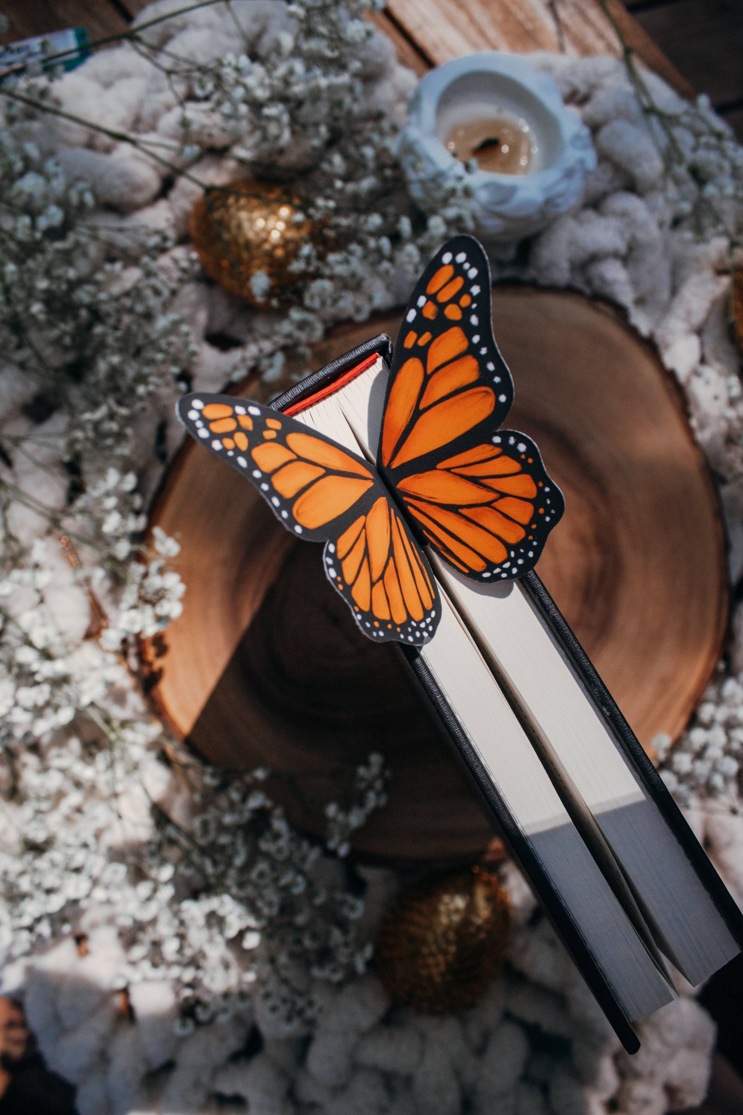 3D Monarch Butterfly Bookmark | Soft Touch