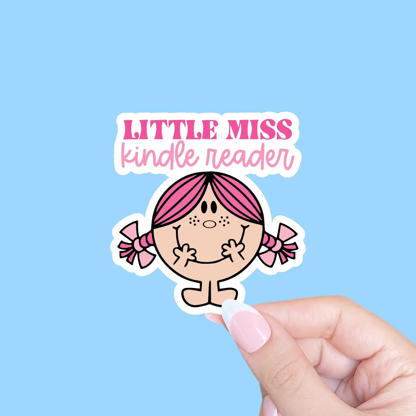 Little Miss Kindle Reader Sticker