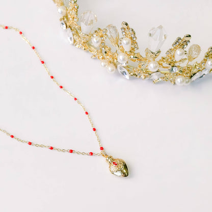 Enamel Apothecary Potion Bottle Charm Necklace