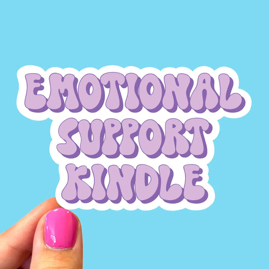 Emotional Support Kindle Sticker