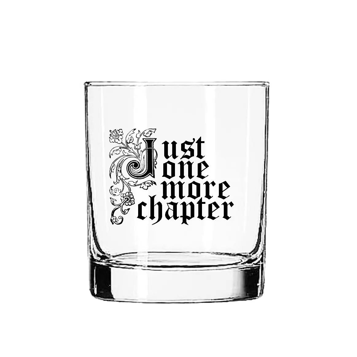 Just One More Chapter 11oz Glass Tumbler Rocks Glass