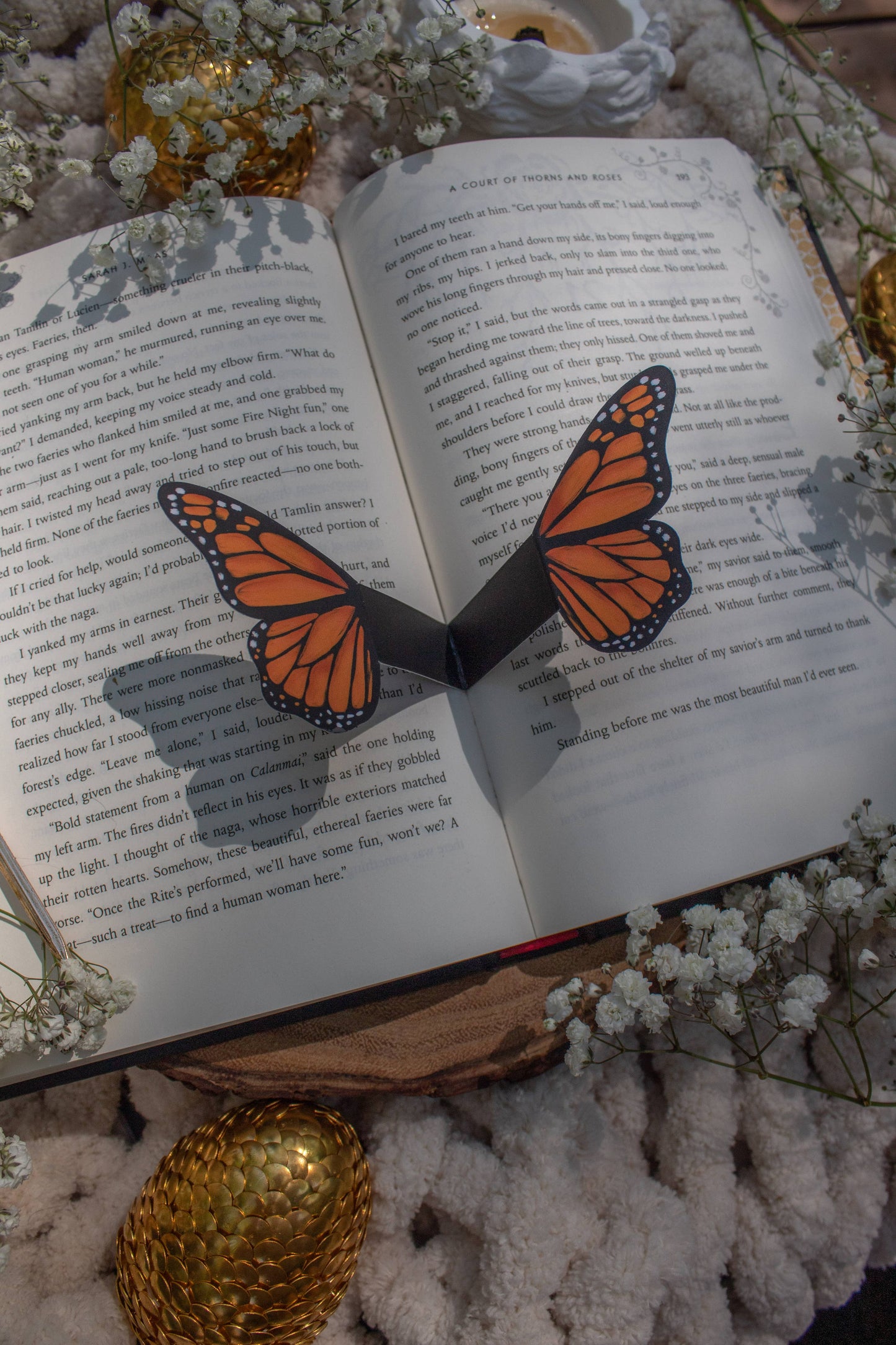 3D Monarch Butterfly Bookmark | Soft Touch