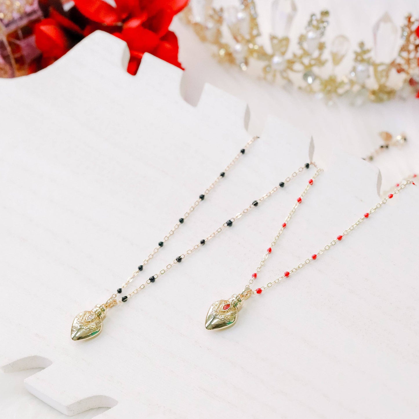 Enamel Apothecary Potion Bottle Charm Necklace