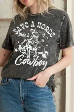 Save A Horse Ride A Cowboy - Vintage Mineral Wash