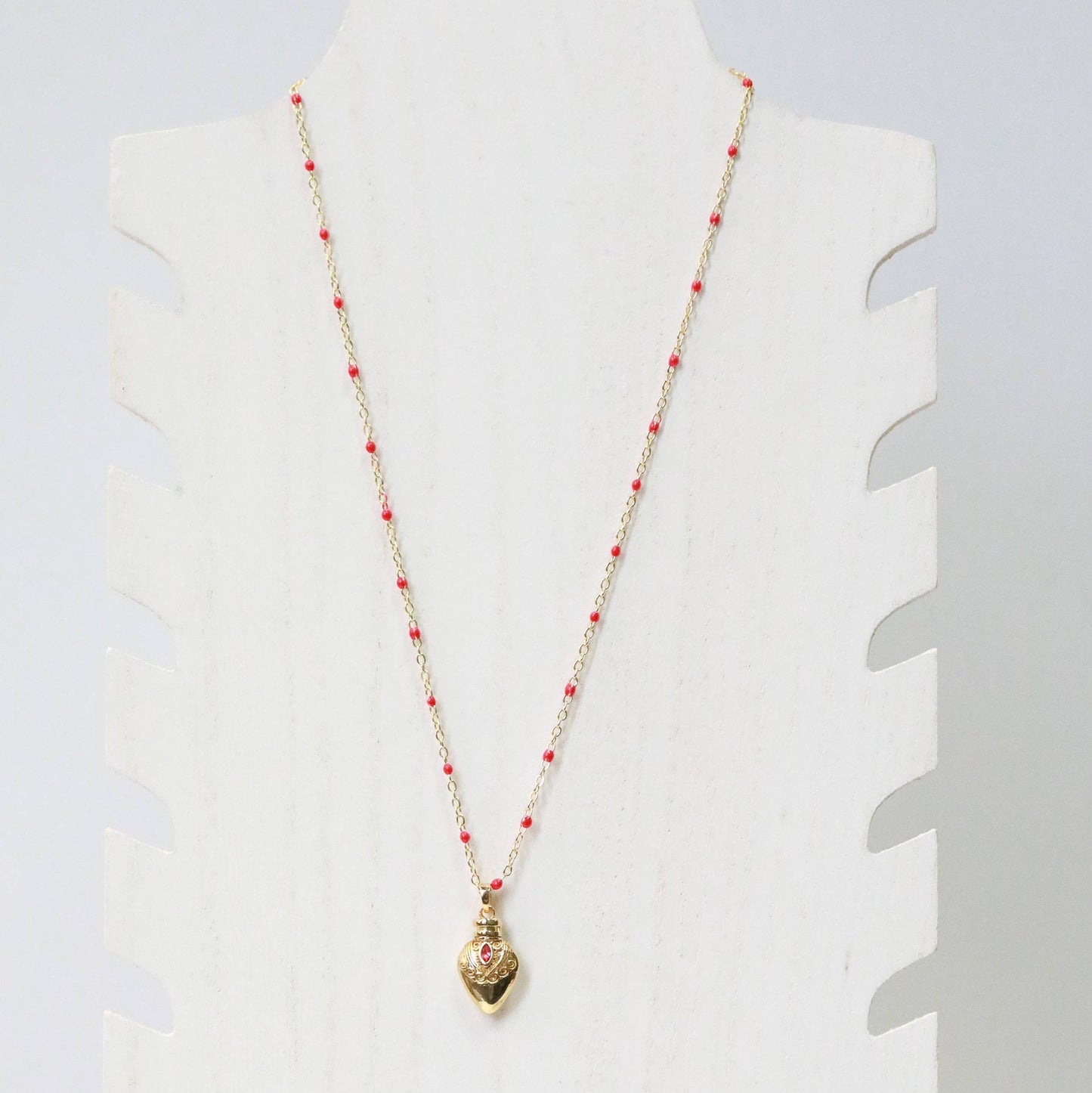 Enamel Apothecary Potion Bottle Charm Necklace