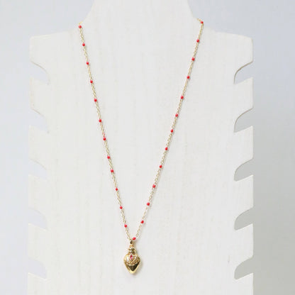 Enamel Apothecary Potion Bottle Charm Necklace