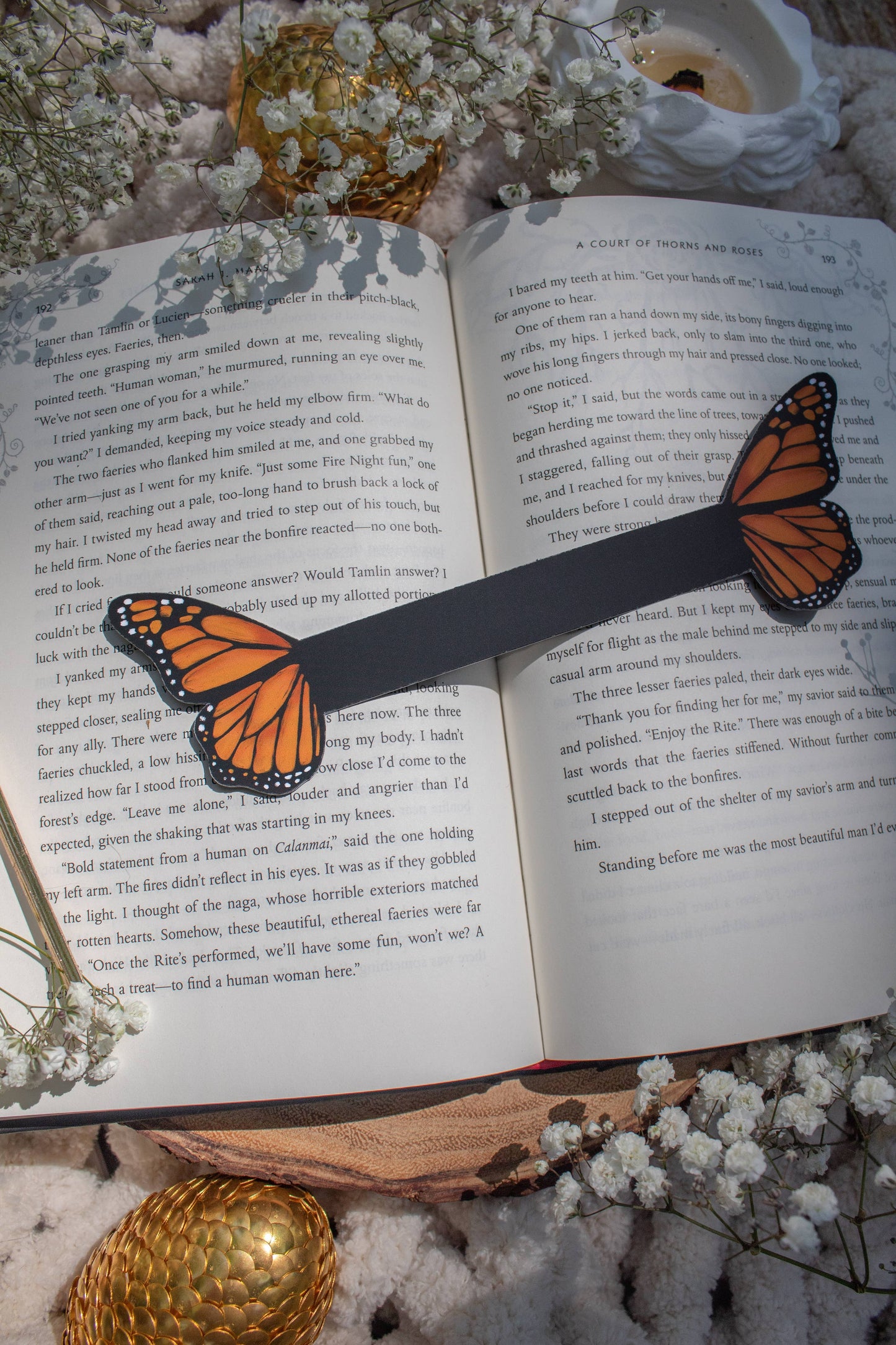 3D Monarch Butterfly Bookmark | Soft Touch