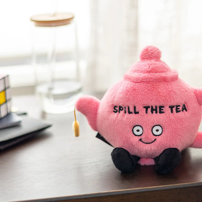 "Spill the Tea" Plush Teapot