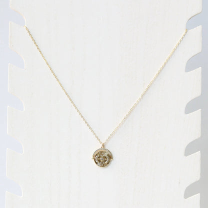 14kt Gold Filled Triple Moon Charm Necklace