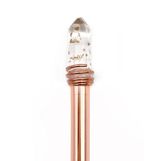 Mystic Crystal Pen - Gold Quartz/Rose Gold