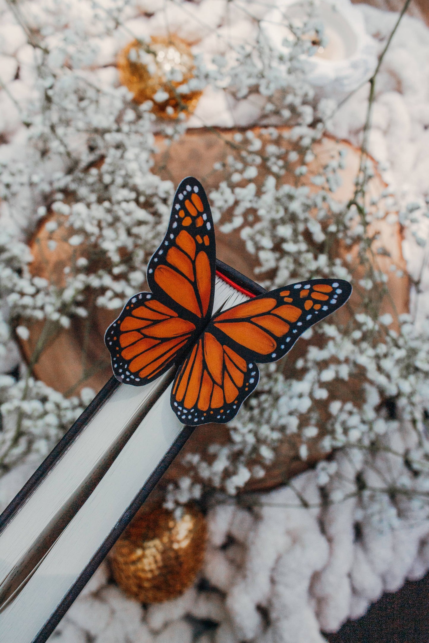 3D Monarch Butterfly Bookmark | Soft Touch