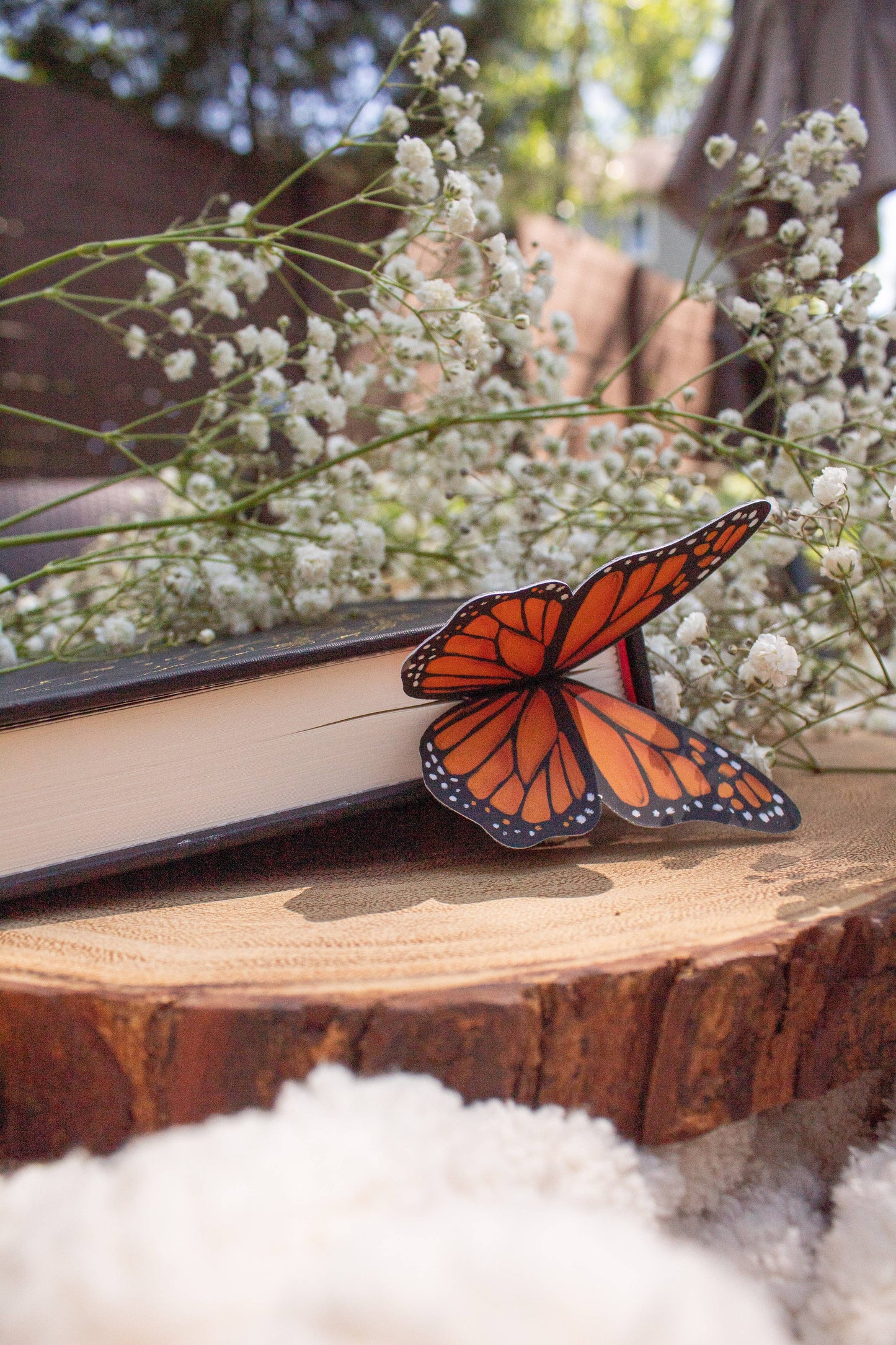 3D Monarch Butterfly Bookmark | Soft Touch