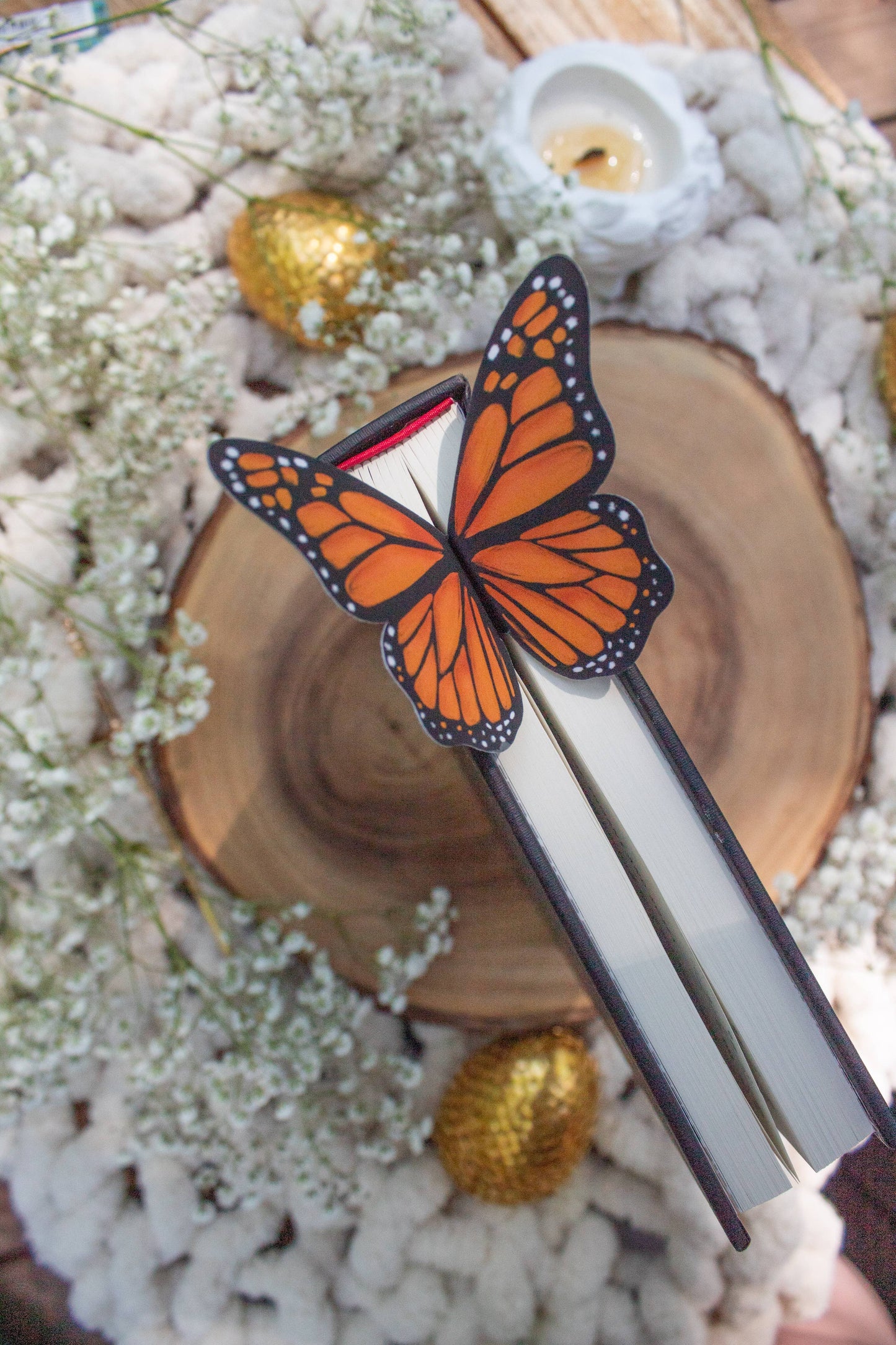 3D Monarch Butterfly Bookmark | Soft Touch