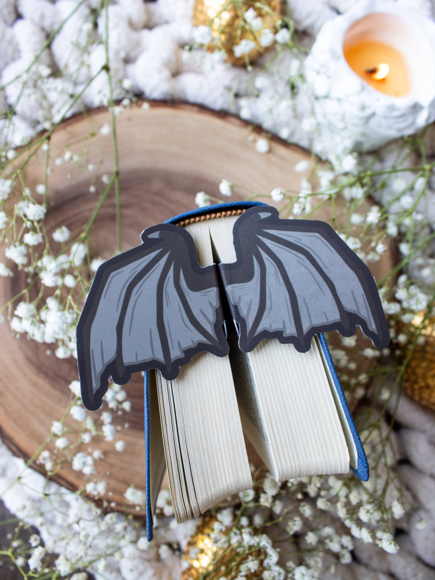 3D Bat Wings Bookmark | Soft Touch