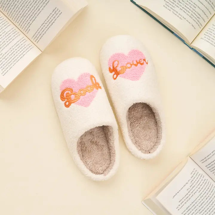 Slippers-Book Lover M/L Sizes 8 - 10