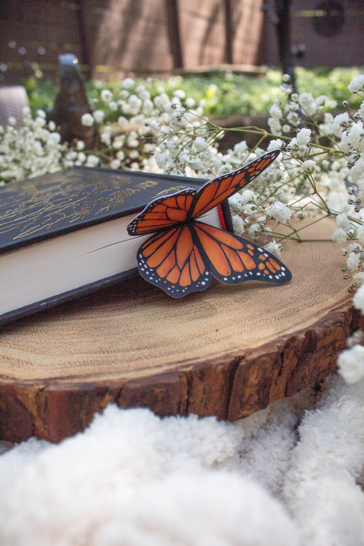 3D Monarch Butterfly Bookmark | Soft Touch