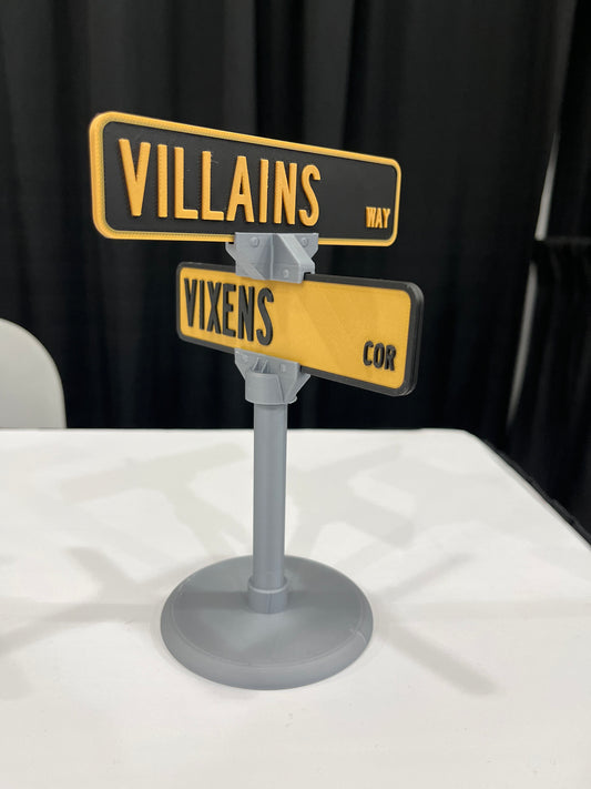 Villains Way / Vixens Cor Double sign