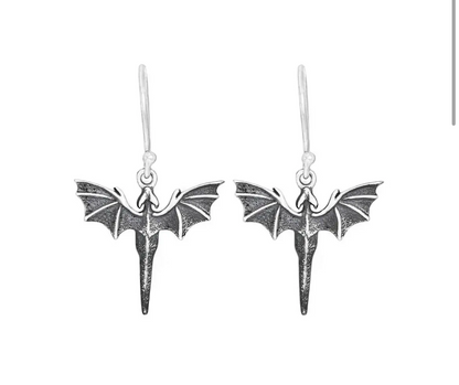 Sterling Silver Dragon Earrings