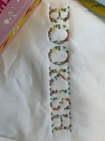 Bookish Floral Sweatshirt