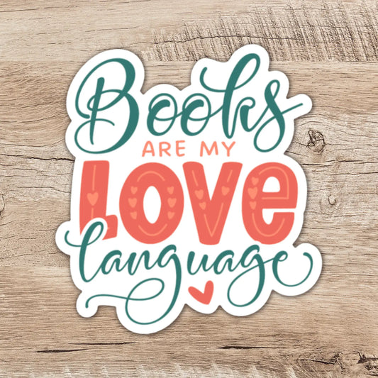 Books Are My Love Language Sticker