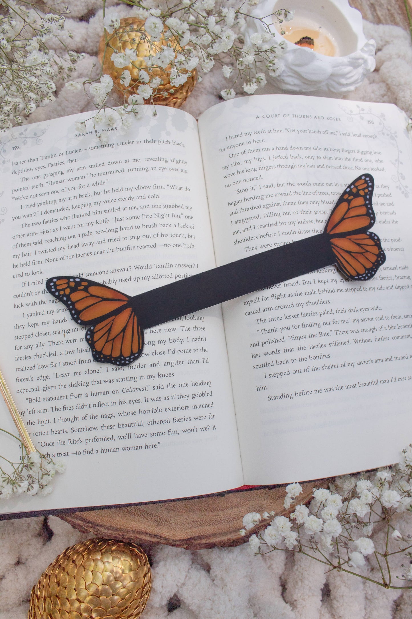 3D Monarch Butterfly Bookmark | Soft Touch