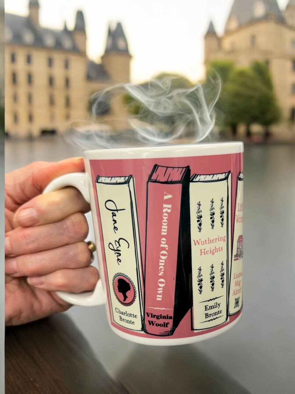 Famous Female Authors Book Spine Tea Coffee Mug