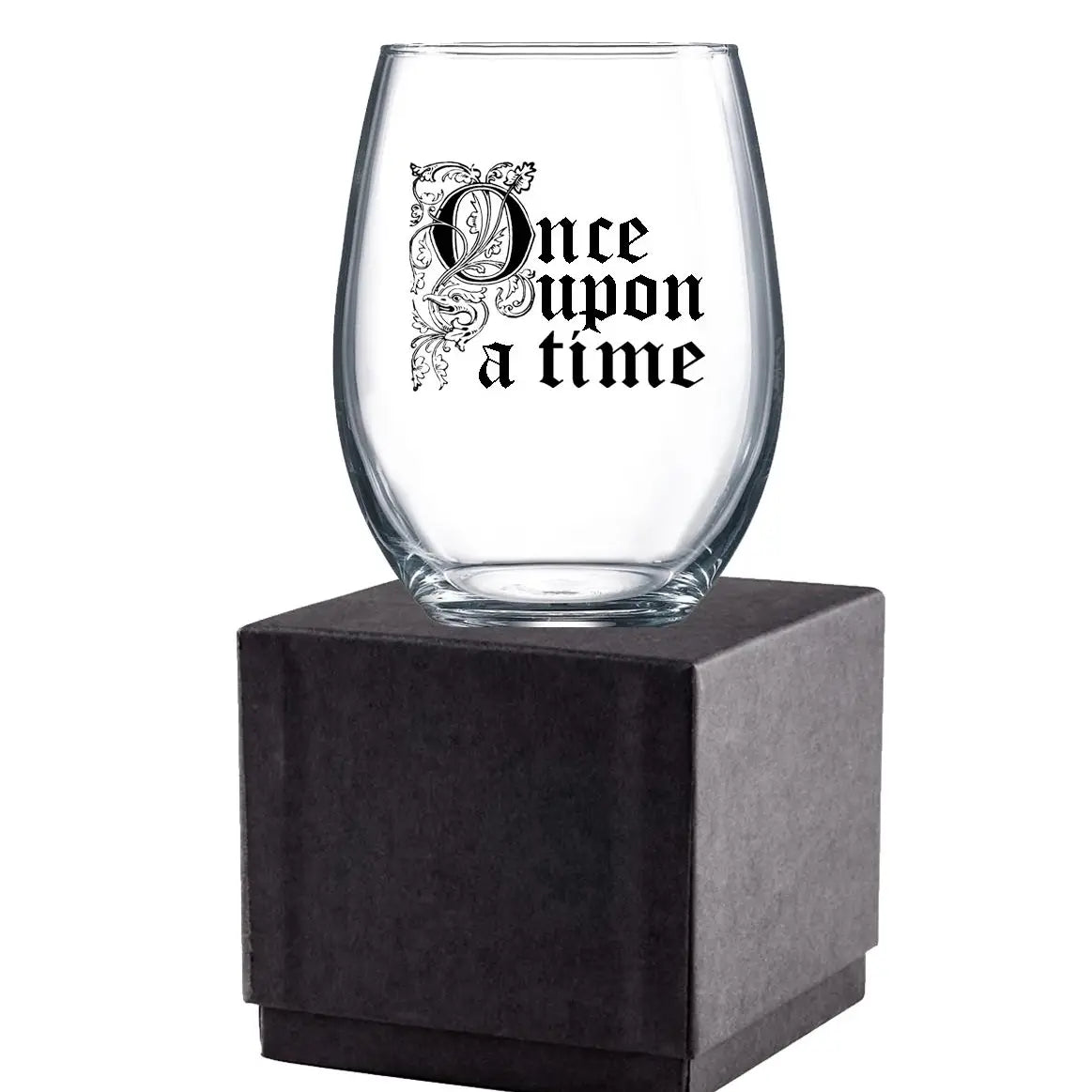 Once Upon A Time 15 oz Stemless Wine Glass