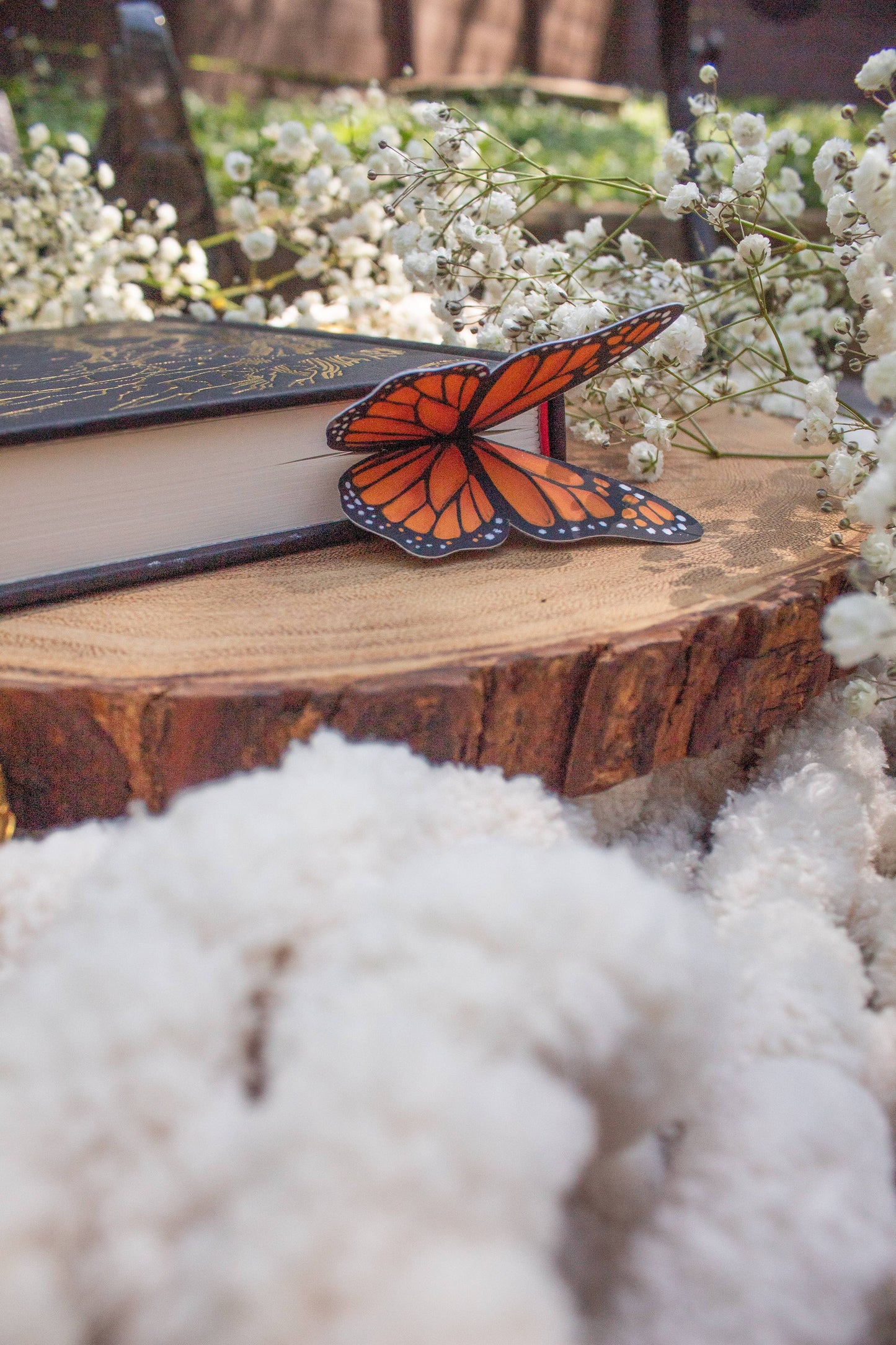 3D Monarch Butterfly Bookmark | Soft Touch