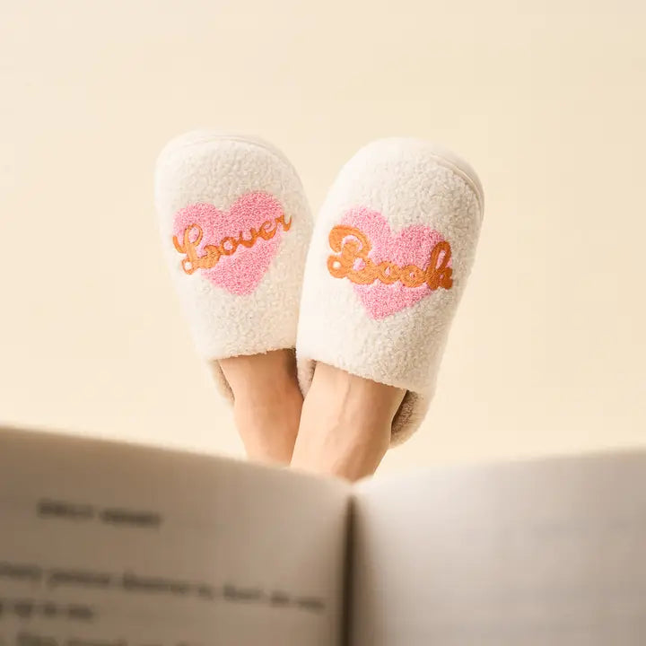 Slippers-Book Lover M/L Sizes 8 - 10