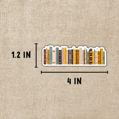 Vintage Book Collection Sticker