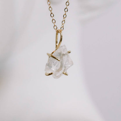 Dark Muse Crystal Necklace - Obsidian & Quartz