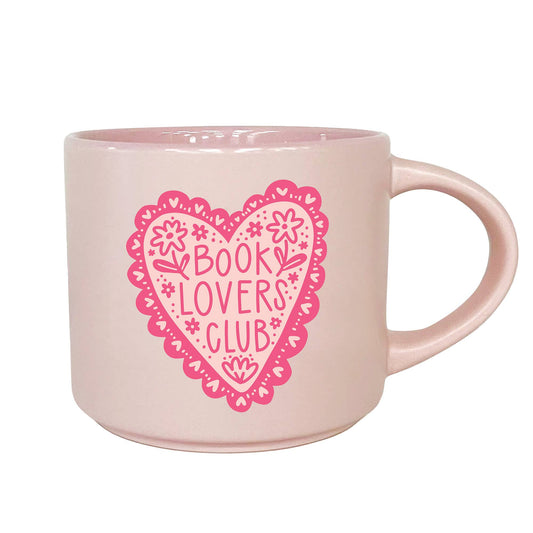 Book Lovers Club Ceramic Mug - Pink