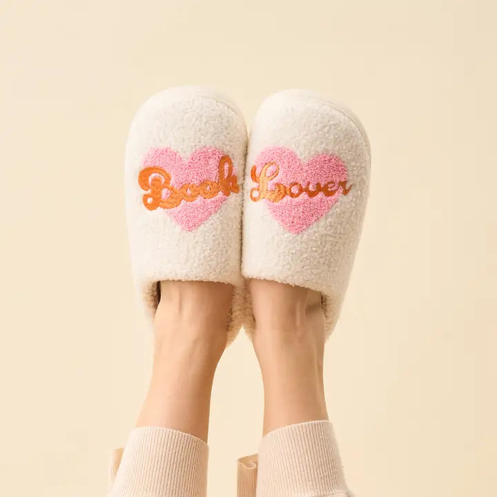 Slippers-Book Lover M/L Sizes 8 - 10