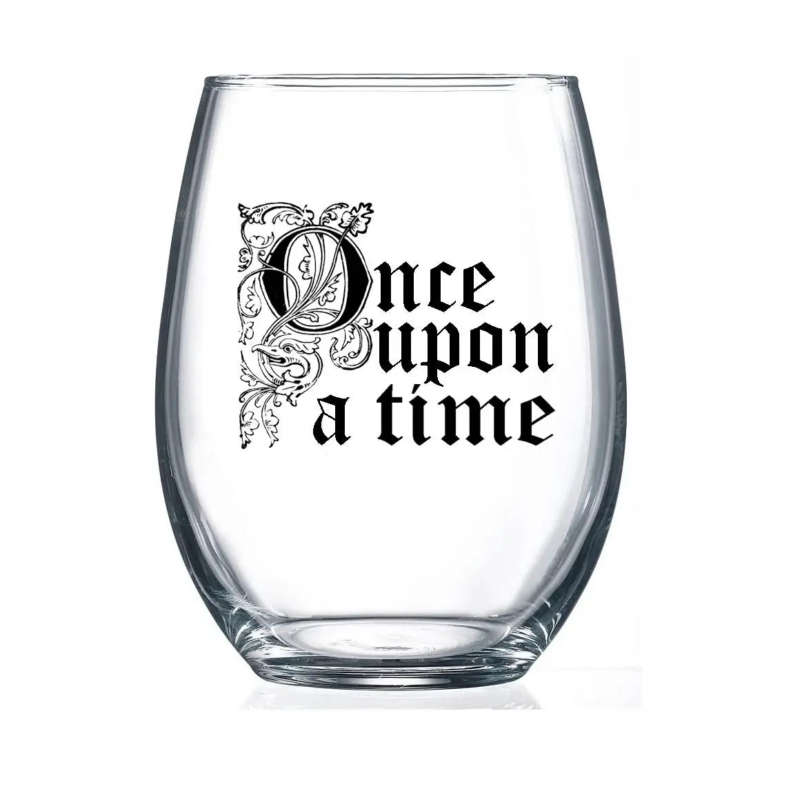 Once Upon A Time 15 oz Stemless Wine Glass