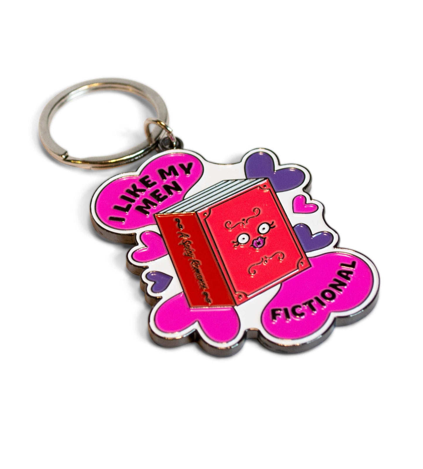 Book Boyfriend Enamel Keychain